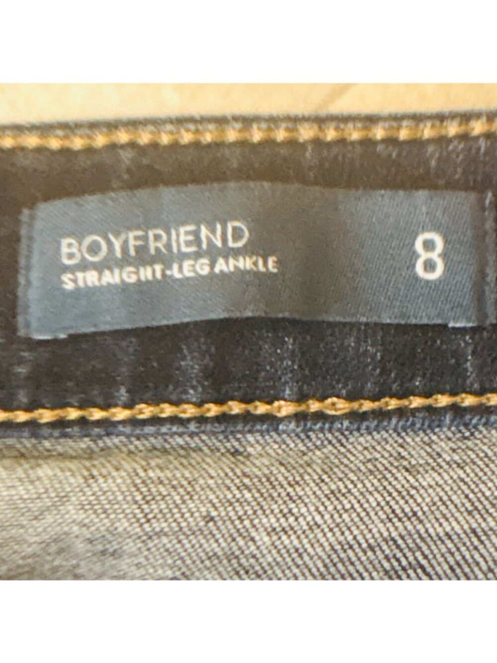 J.Jill Boyfriend Straight Leg Ankle Jeans Women’s Size 8 Dark Wash Stretch Denim - Picture 9 of 12